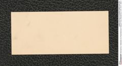 Nachlass Franz Steindachner, Visitenkarte von Paula Bankmann-Habig an Franz Steindachner, Inv.Nr. 25.01, Seite 2